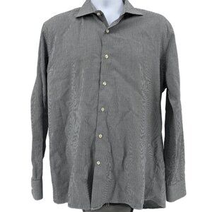 Versatile Black & White Péra Button-Up Dress Shirt | Ideal for Any Occasion